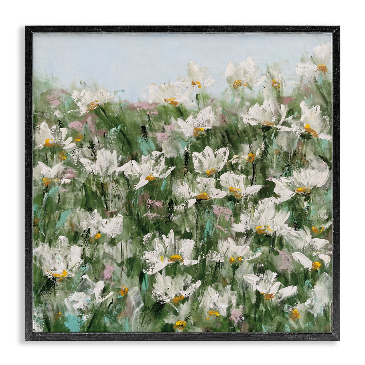 Stupell Industries Daisy Field in Springtime Framed Giclee, design by Emma Bell